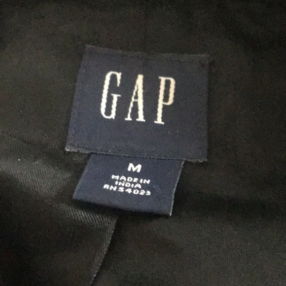 GAP Black Duffle Pea Coat Fully Lined  Horn Toggles over a full zipper Sz Medium - Picture 11 of 13